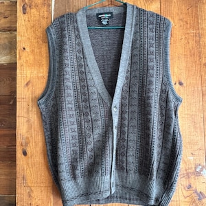 Alberto Danti | Vintage Sweater | Knit Sweater Vest | Men’s Medium | Made In Italy | Preppy, Dark Academia