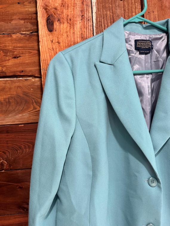 Pendleton Light Blue Single Brested Blazer | Made… - image 1