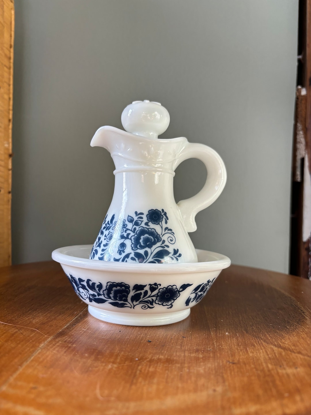 Delft Blue Avon Bottle | Bath Oil Bottle - Etsy