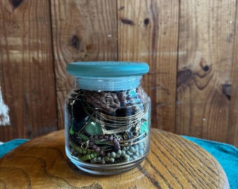 Curated Fairycore Jewelry Jar | Mystery Jewelry Jar | Dark Naturalism, Witchy, Fairy, Whimsical, Boho chic