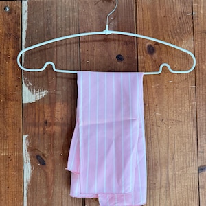 Powder Pink & White Striped Vintage Scarf | Summer Accessories, Summer Scarf
