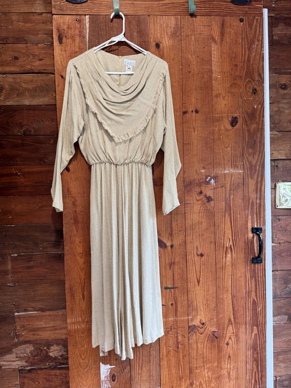 Expo | Vintage Women's Cream Western Fringe Dress