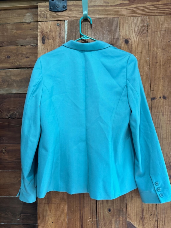 Pendleton Light Blue Single Brested Blazer | Made… - image 6