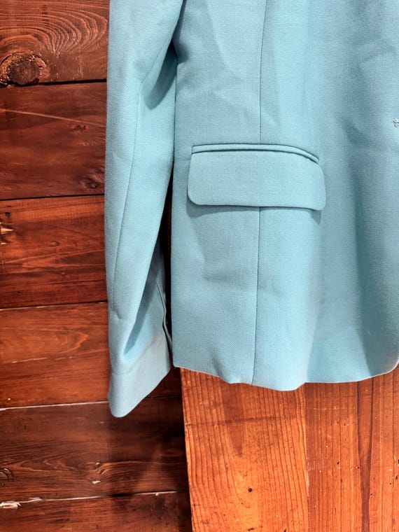 Pendleton Light Blue Single Brested Blazer | Made… - image 13