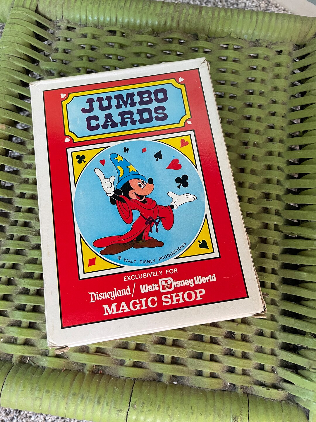 Walt Disney World Jumbo Deck of Cards Etsy