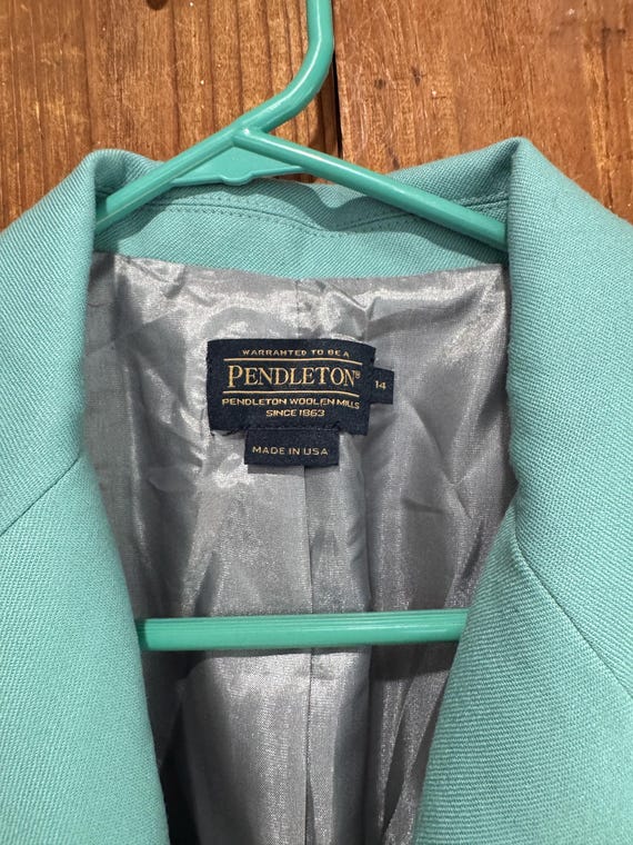 Pendleton Light Blue Single Brested Blazer | Made… - image 3