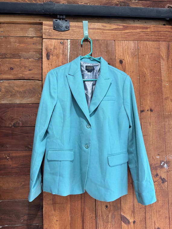 Pendleton Light Blue Single Brested Blazer | Made… - image 14