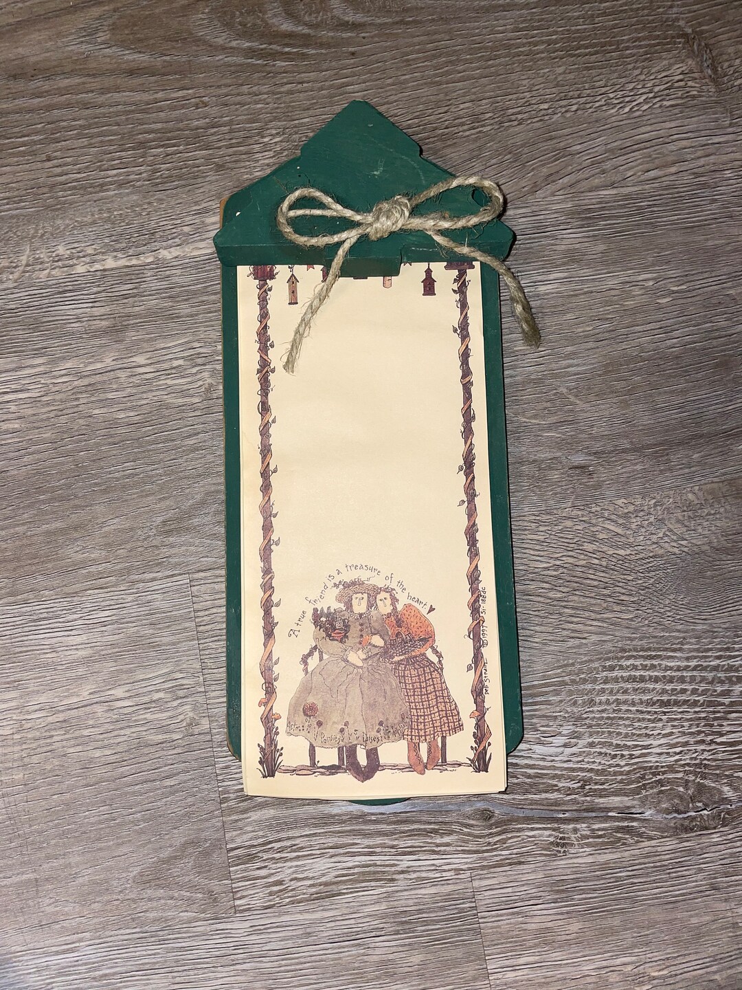 Vintage Grocery List Pad Wooden Holder Etsy vintage-grocery-list-pad-wooden-holder-etsy
