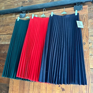 Faldas de lana de Summit, The Good Wools / Faldas de lana vintage / Estética académica / Faldas de lana plisadas