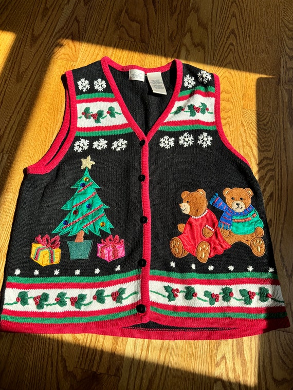 Ugly christmas sweater embroidered Gem