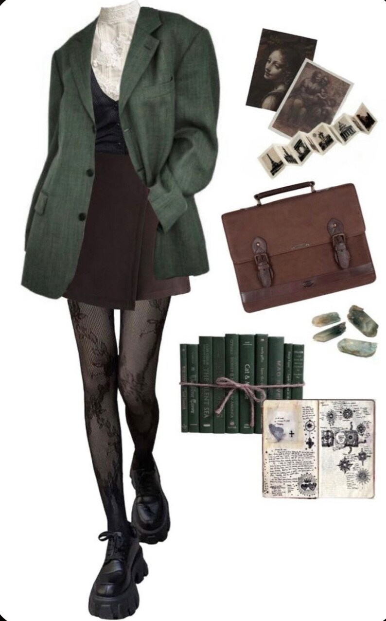 Mystery Style Box Green Academia Aesthetic Etsy