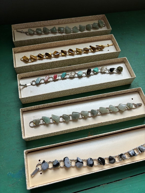Handmade Vintage Gemstone Bracelets