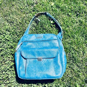Blue Vintage Samsonite Luggage | Shoulder Bag, Carry On, Purse, Diaper Bag