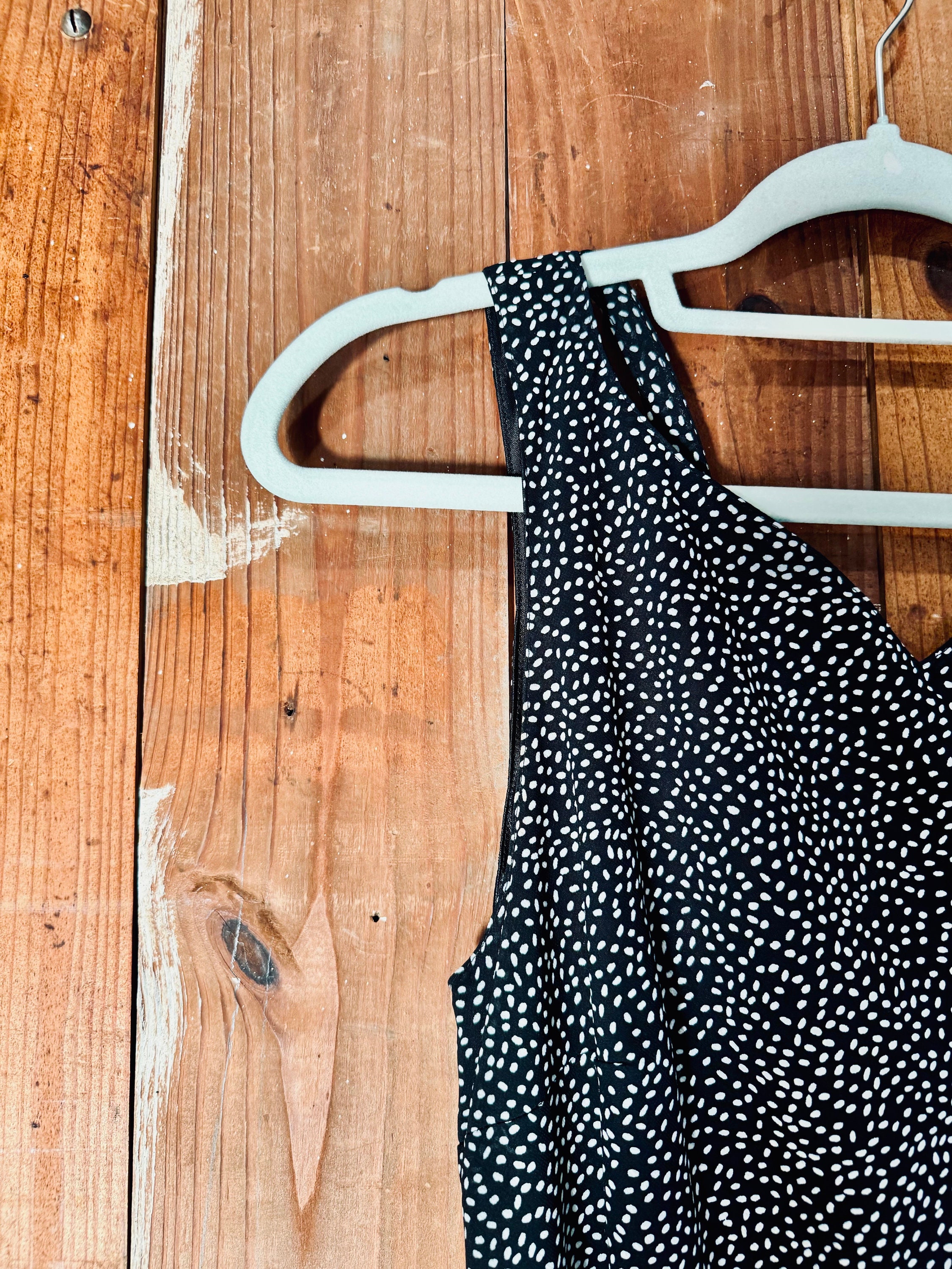 A Wild Thyme Petite | Vintage 90's Black & White Maxi Dress | 90s Grunge, Downtown Girl