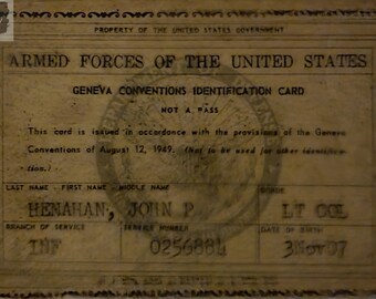 Geneva Conventions Id Card Categories