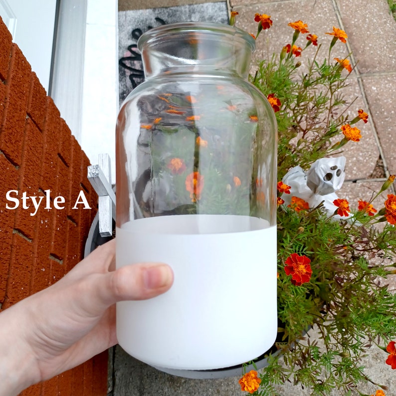 Acrylic Paint Dipped Jars 4 Styles Candle Jars Storage Etsy