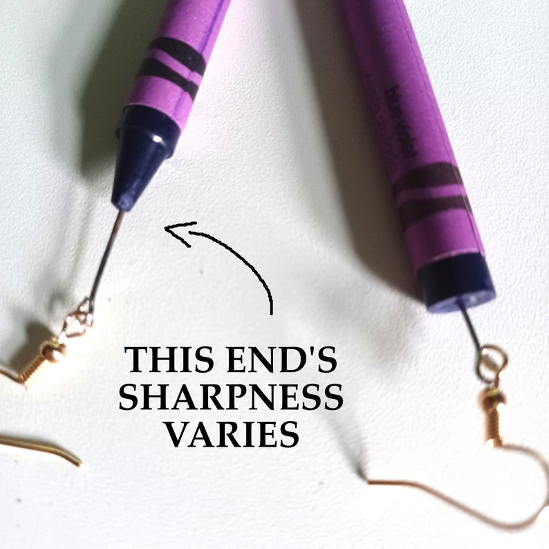 Crayola Crayon Novelty Earrings CUSTOM OPTIONS Teacher Etsy