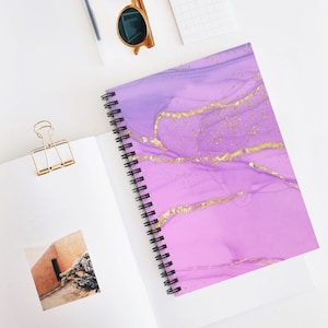 Water Color Spiral Notebook, Iridescent Notebook, Journal, Spiral Journal, Spiral Notebook - Ruled Line