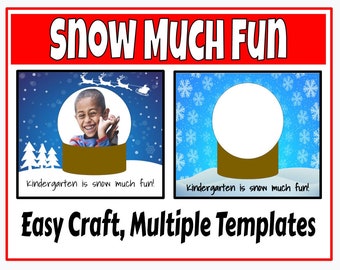 Kindergarten is Snow Much Fun Craft | Winter Kindergarten Craft | Kindergarten Christmas Gift | Easy Kindergarten Christmas Gift