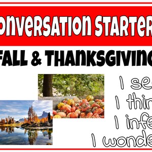 Fall & Thanksgiving Conversation Starters | Picture of the Day | Critical Thinking