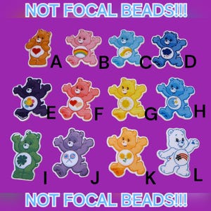 2 or 6 Pieces - Cartoon Bear Resin Planar Flatbacks, DIY Crafts, NOT Focal Beads!!!
