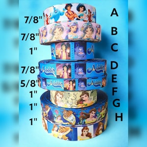 5/8&quot; or 7/8&quot; or 1&quot; Cartoon Fairytale Movie Ribbon