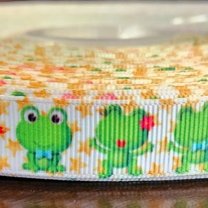 5/8&quot; Frog Stars Ribbon