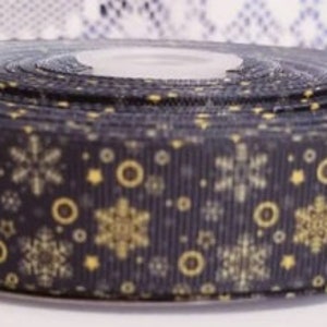 7/8&quot; Christmas Snowflake Holiday Ribbon