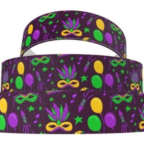 mardi gras grosgrain ribbon