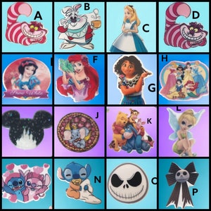 2 or 6 Pieces - Cartoon Fairytale Movie Resin Planar Flatbacks, DIY Crafts, NOT Focal Beads!!!