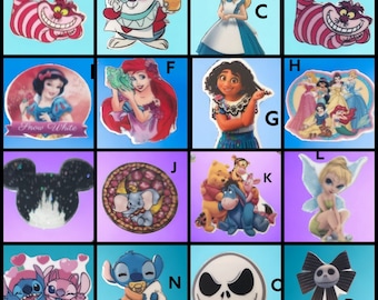 2 or 6 Pieces - Cartoon Fairytale Movie Resin Planar Flatbacks, DIY Crafts, NOT Focal Beads!!!