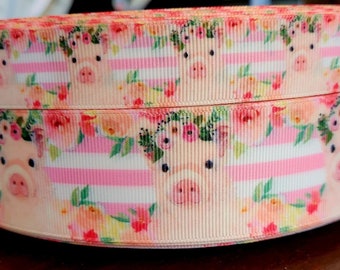 7/8&quot; or 1.5&quot; Baby Pig Ribbon
