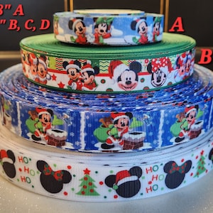 7/8 Disney Mickey Mouse® Color Block Satin Ribbon