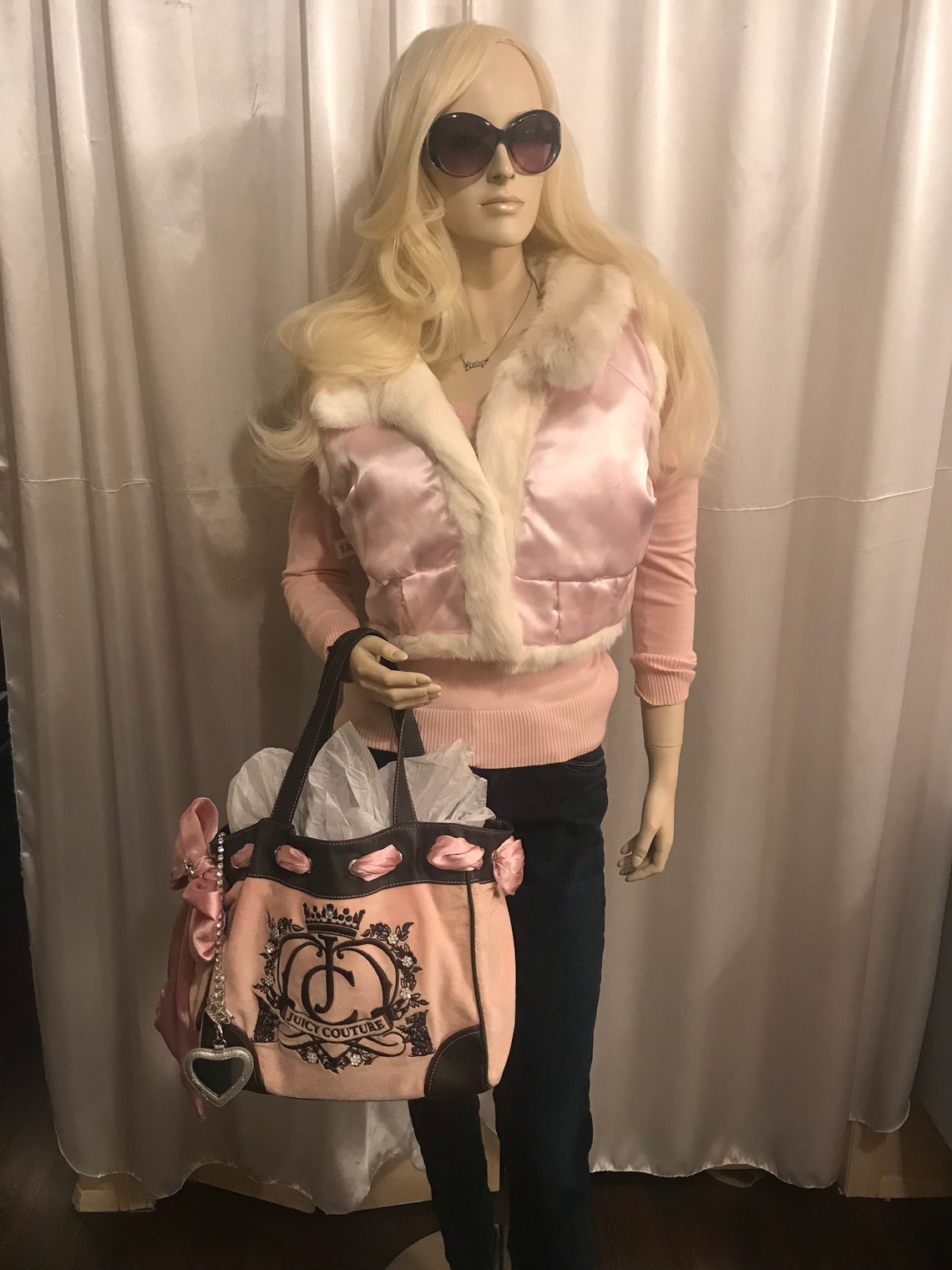 Super Rare Vintage Y2k Rabbit Fur Caplet Etsy