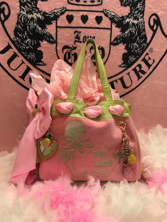 Pink and green juicy couture bag hotsell