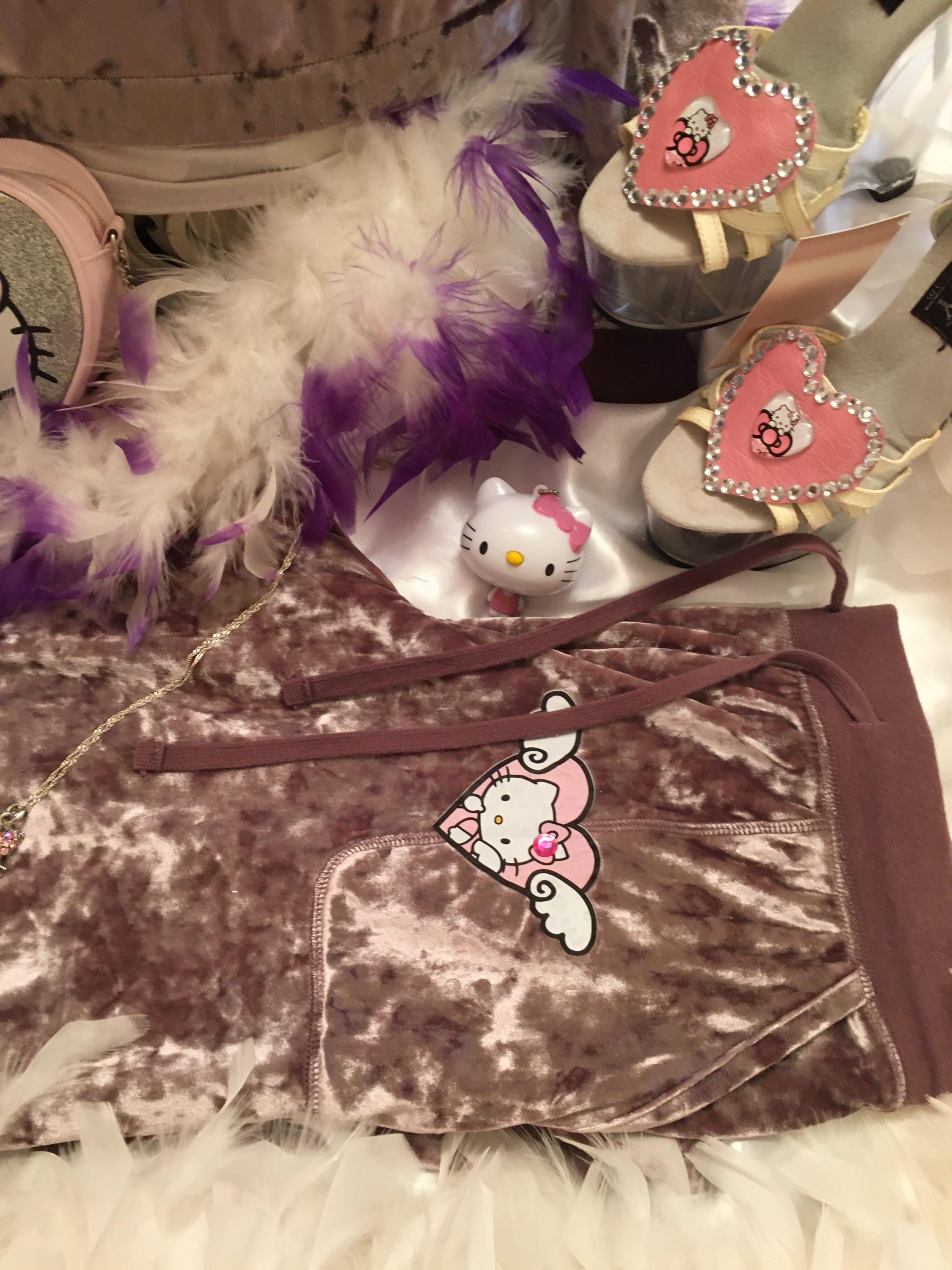 Adorable Crushed Velvet Pink Hello Kitty Tracksuit Etsy