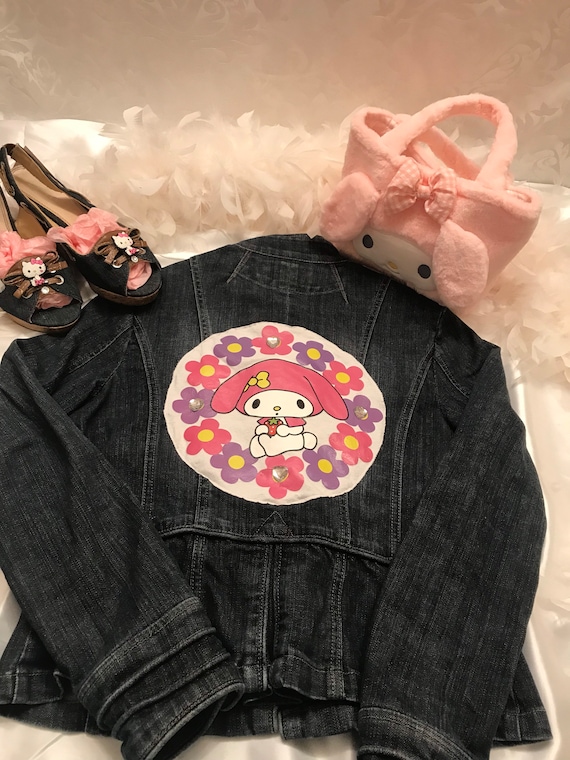 Adorable Vintage Y2k Jean Jacket With My Melody Details Etsy Canada