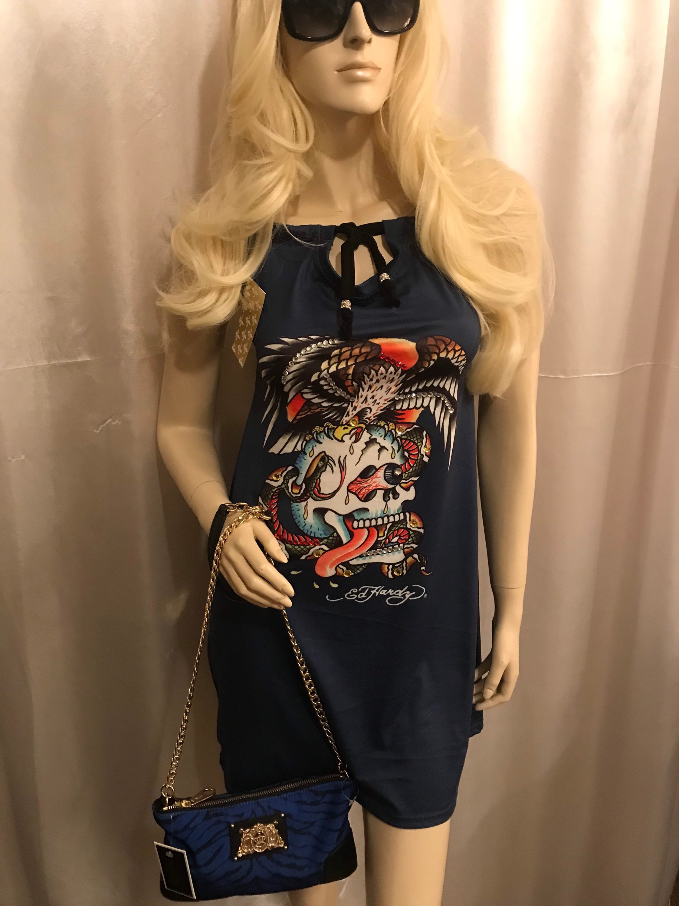 Rare Gorgeous Vintage Y2k Ed Hardy Custom Halter Dress - Etsy