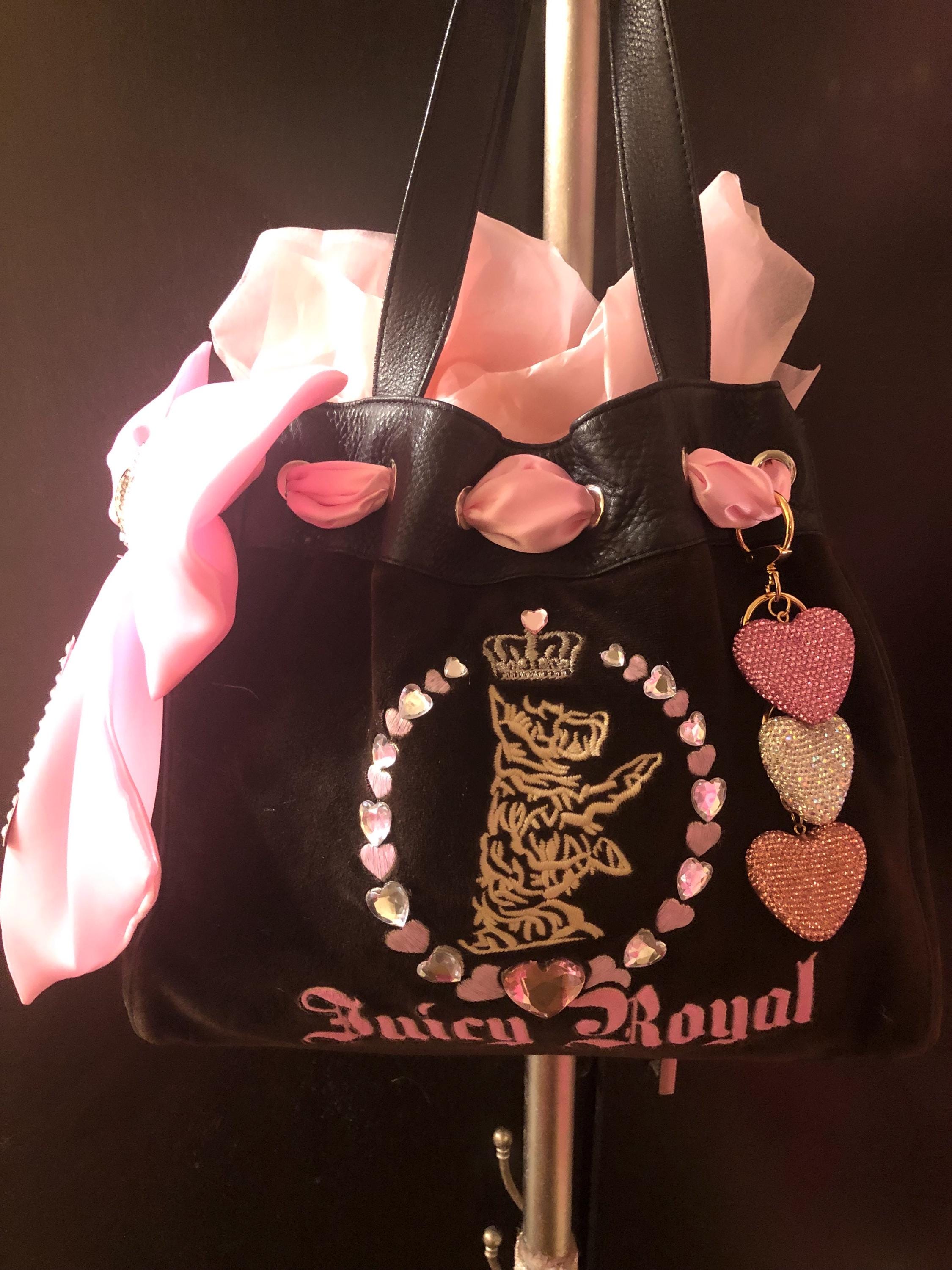 Juicy Couture Pink Velvet Purse - Etsy Juicy Couture Pink Velvet Purse - Etsy