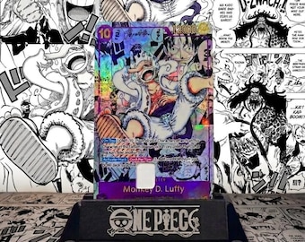 2X Luffy Manga OnePiece Credit Card Small Chip STICKER (Holographic) 2PACK