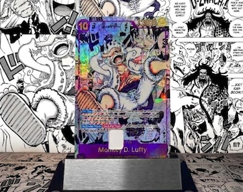 2X Luffy Manga One-Piece Style Credit Card Small Chip STICKER (Holographic) 2PACK