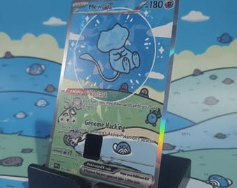 2X Bubble Mew Poke Style Credit Card Small Chip STICKER (Holographic) 2PACK