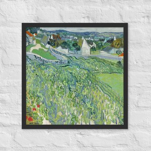 Vincent van Gogh&#39;s Vineyards at Auvers (1890) Famous Painting