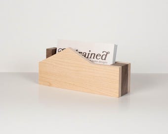 House Business Card Holder | Realtor Card Holder | Home Improvement | Wooden Card Display
