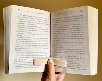 Wooden Book Page Holder, Maple Book Birdie, Page Spreader, Book Accessories