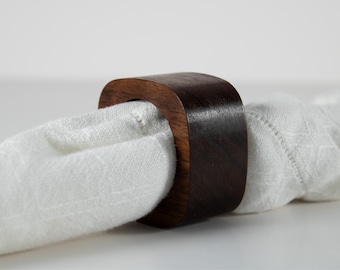 Napkin Rings for Table Setting, Elegant Mid Century Napkin Holder, Housewarming Gift for Party Host, Set of 4