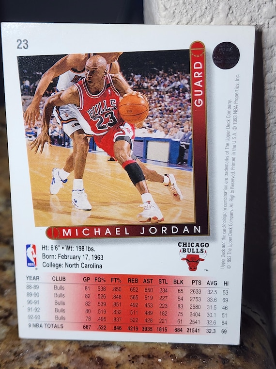 Michael Jordan 93-94 Upper Deck #23 Card - Etsy
