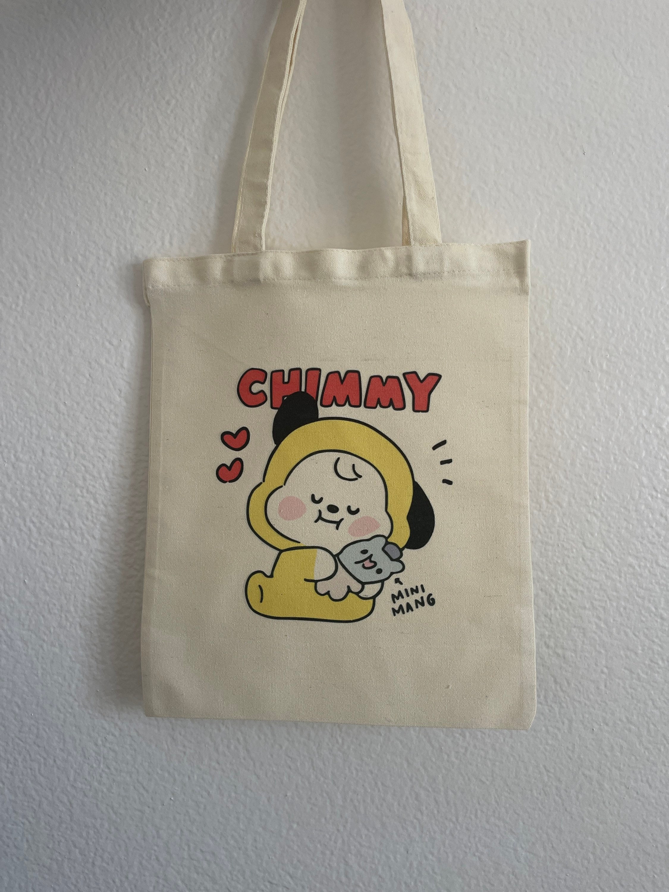 My Little Buddy Tote Bag Chimmy Tote Bag Produce Bags Trendy Tote Bag Cute Tote Bags Canvas Tote Bag BTS Army Tote Bag Etsy Denmark