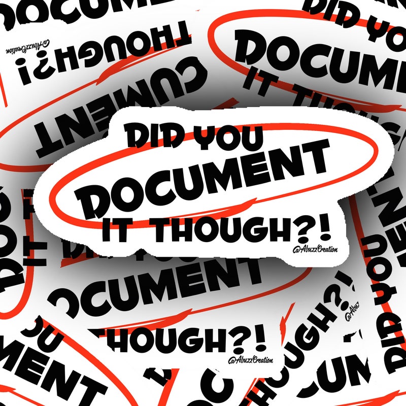 Document Stickers - Etsy