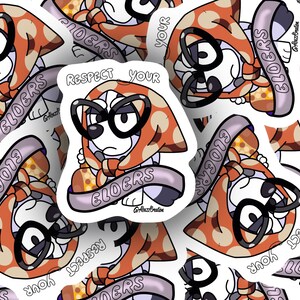 Muffin Heeler Granny Sticker: Bluey Cartoon Vinyl Decal